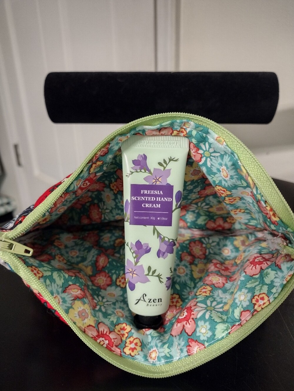 Homemade Cosmetics Bag Lotion And Earrings - Picture 2 of 4